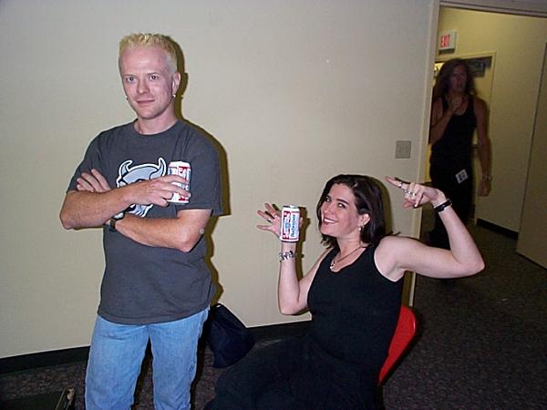 A moment backstage