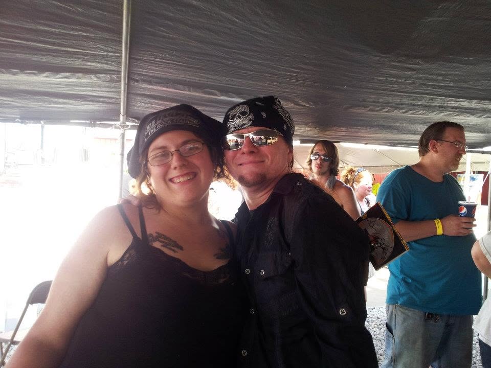A photo at the tent