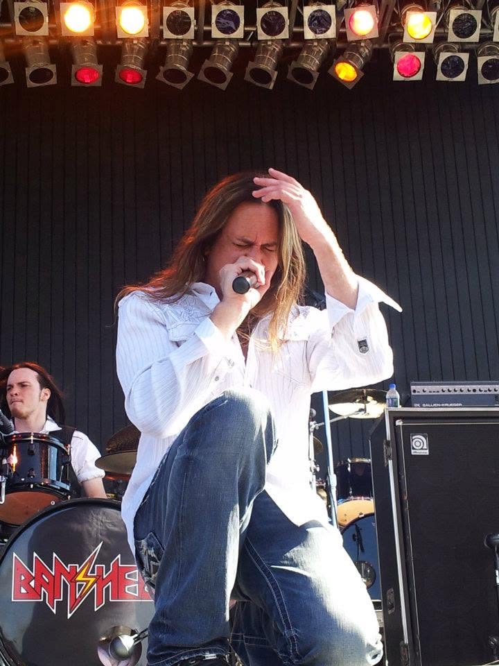 Up to the microphone
