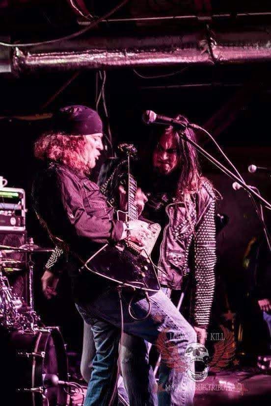 Two at the microphones