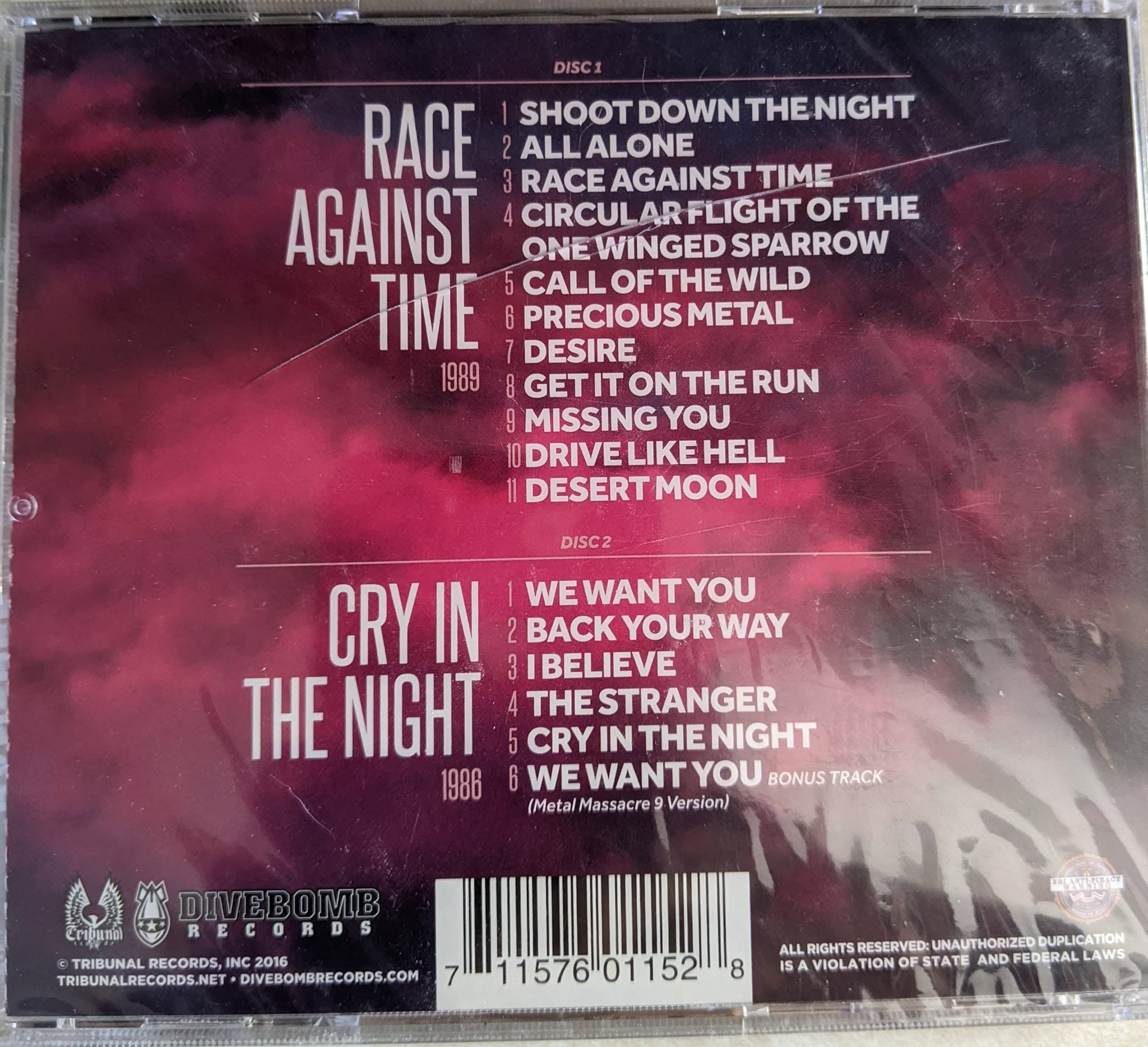 The reissue track list