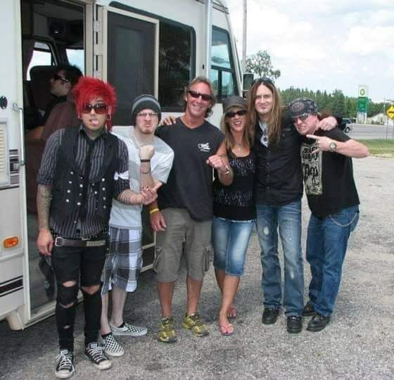 Outside the bus