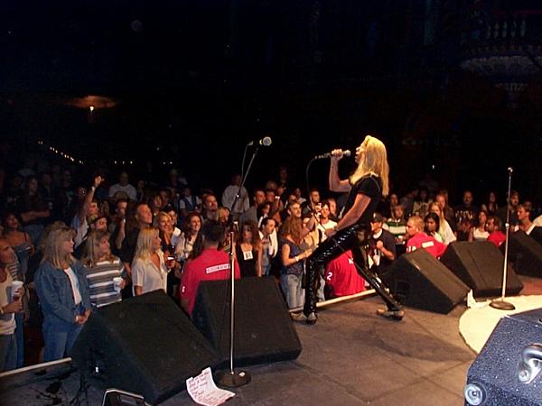 Down in the front row